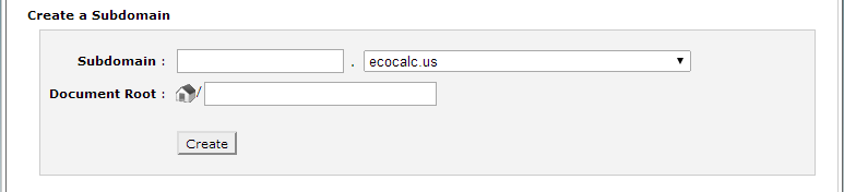 Subdomain Information